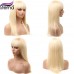 Stema #613 Blonde 13x4 Transparent Lace Big Frontal Human Hair Wig